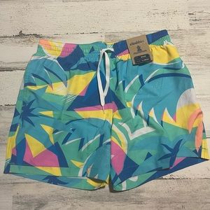 CHUBBIES MENS BATHING SUIT SWIM BLUE PINK YELLOW GREEN RETRO VINTAGE S M L SHORT